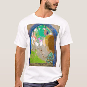 T-shirt Femme dans la fenêtre, Redon