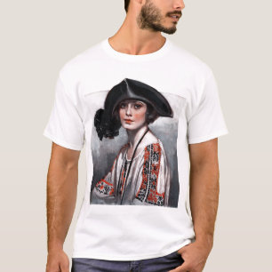 T-shirt Femme dans le chemisier brodé