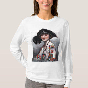 T-shirt Femme dans le chemisier brodé