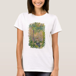 T-shirt Femme dans le jardin (huile sur la toile)