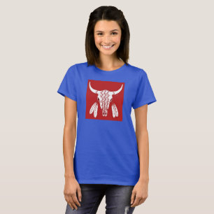 T-shirt femme danse fantôme rouge buffle
