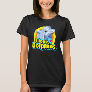 T-shirt Femme Dauphins Enfants Garçons Filles