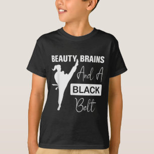 T-shirt Femme de arts martiaux à ceinture noire Beauty Bra
