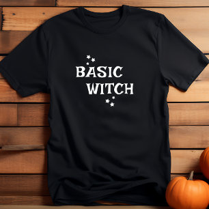 T-shirt Femme de base sorcière noire Halloween