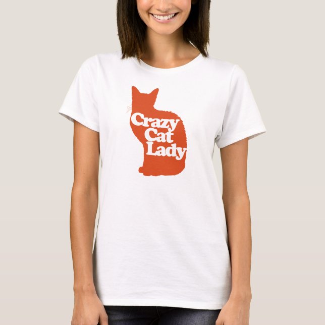 T-shirt Femme de chat folle (Devant)