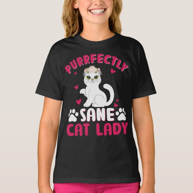 T-shirt femme de chat parfaitement saine (Devant)