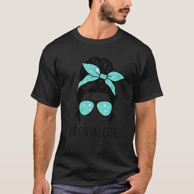 T-shirt Femme de cheveux Messy Vie dentaire (Devant)