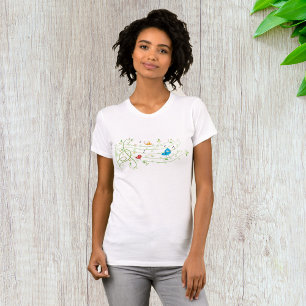 T-shirt femme de la gamme du personnel feuilleté