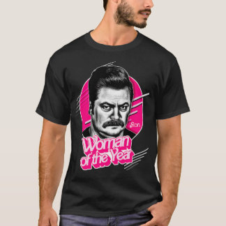 T-shirt Femme De L'Année Ron Swanson