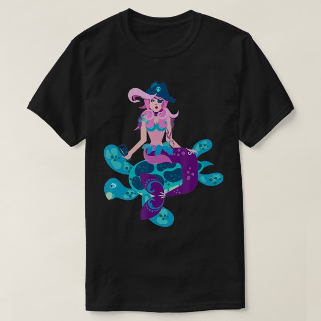 T-shirt Femme de ménage Pirate Hommes Enfants (Design devant)