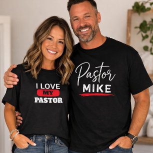 T-shirt Femme de Pasteur J'aime mon Pasteur Oversize Chrét