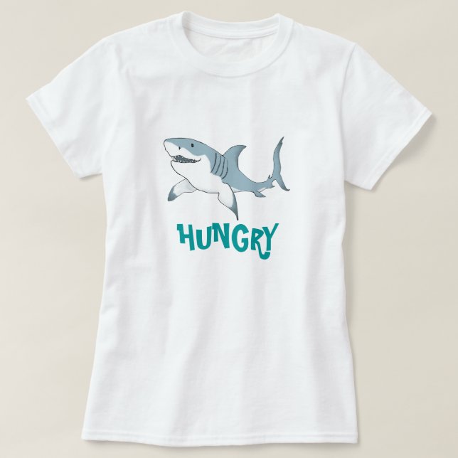 T-shirt Femme de requin affamée T (Design devant)