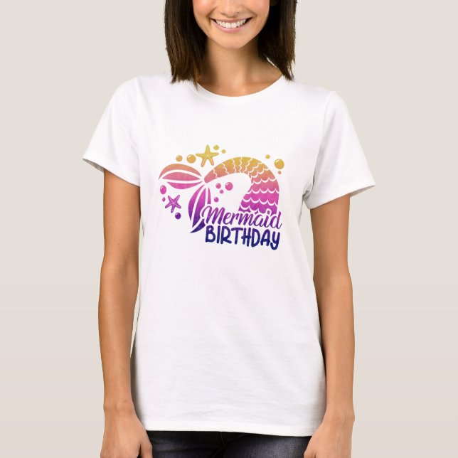 T-shirt Femme de sirène (Devant)