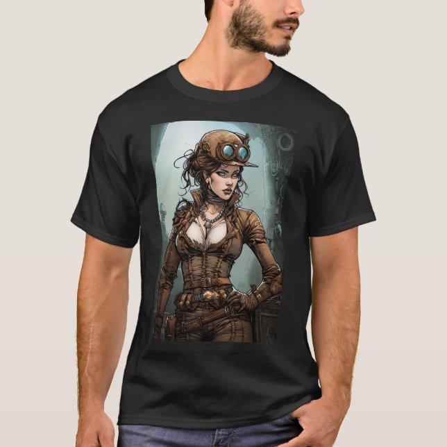 T-shirt Femme de Steampunk (Devant)