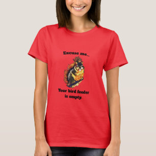 T-shirt femme d'écureuil roux