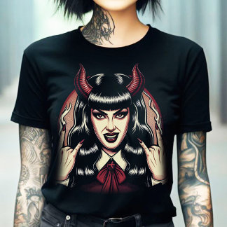 T-shirt Femme démoniaque