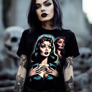 T-shirt Femme démoniaque