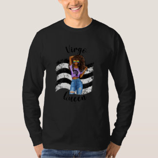 T-shirt Femme droite Ally Noir Femmes Virgo Reine Zodia