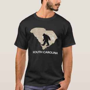 T-shirt Femme Drôle Bigfoot Je Crois Aime Carolin Sud