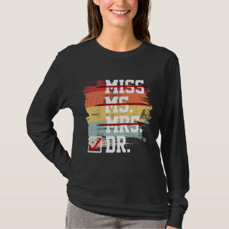 T-shirt Femme Drôle Docteur Graphic Sa Femme Docteur