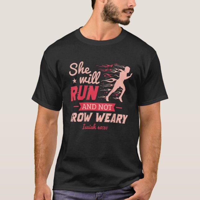 T-shirt Femme Drôle Elle Dirige XC Cross Country Running (Devant)