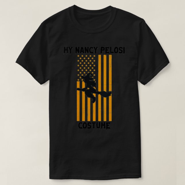 T-shirt Femme Drôle Nancy Pelosi Costume Flying Witch Fla (Design devant)