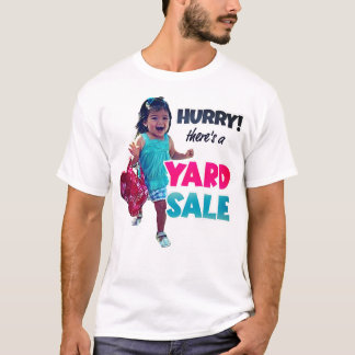 T-shirt femme drôle pour une vente de yard