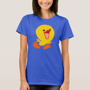 T-shirt Femme Duckling Cartoon Joyeux