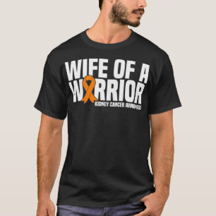 T-shirt Femme d'un guerrier Orange Ribbon Kidney Canc