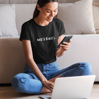 T-shirt femme écrivain noir