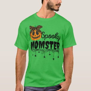 T-shirt Femme Éffrayant Momster Halloween Costume pour Mam