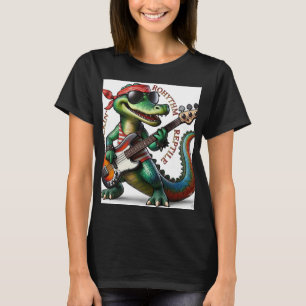 T-shirt femme en coton biologique Rhythm Reptile A