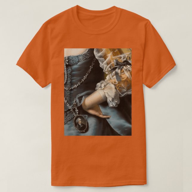 T-shirt Femme en Robe Bleue Peinture Renaissance (Design devant)