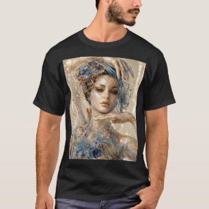 T-shirt Femme en verre soufflé – Mosaïque micro 3D vertica