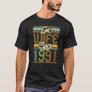 T-shirt Femme épopée depuis 1991 32 Année 32e Annivers Mar