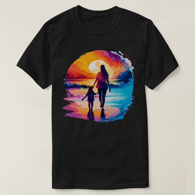 T-shirt Femme et son enfant (Design devant)