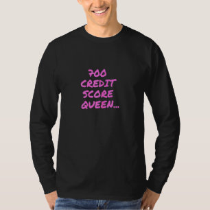 T-shirt Femme Fashion Investissement Crédit Score Tee Pour