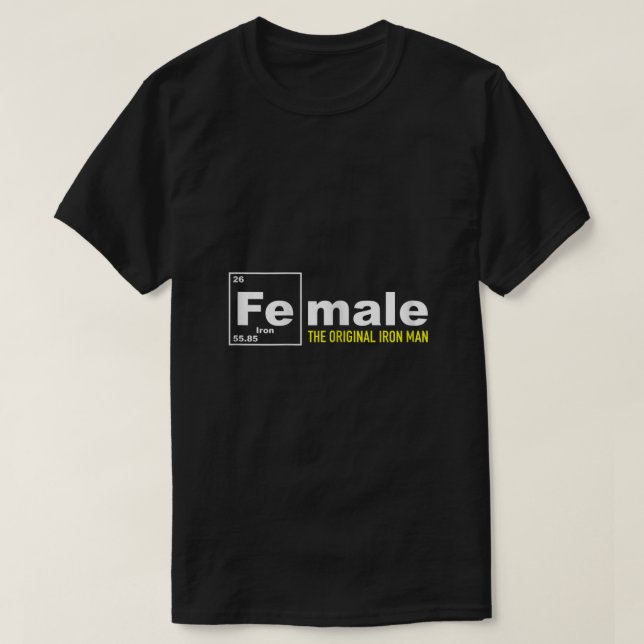 T-shirt Femme FE Pour Chemise Fer Fer Homme Chemise Fer Fe (Design devant)