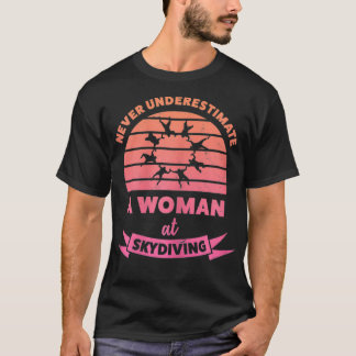 T-shirt Femme Femme à Skydiving Dons Amusants Maman