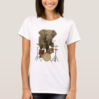 T-shirt femme femme design pour éléphant jouant au