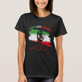 T-shirt Femme Femme Liberté de vie Zan Zendegi Azadi Iran