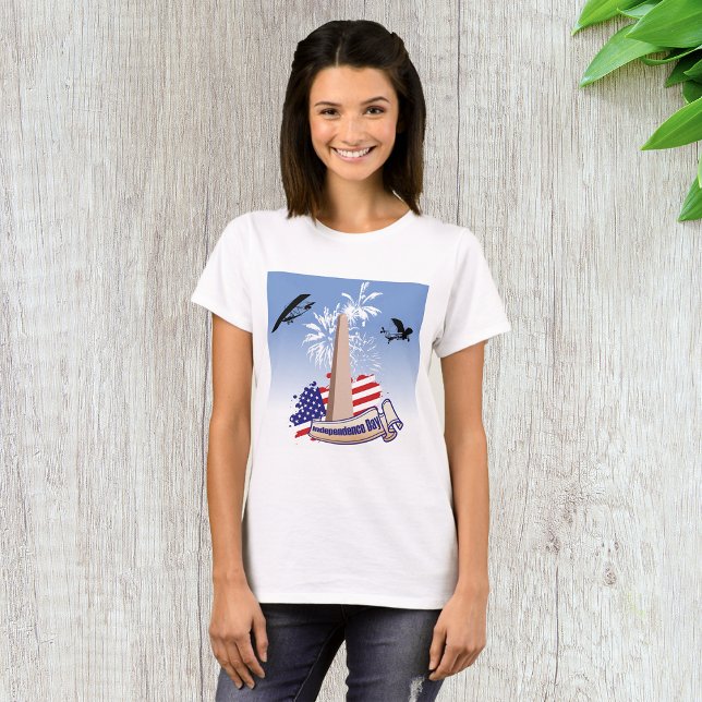T-shirt Femme Fête de l'Indépendance (Créateur téléchargé)