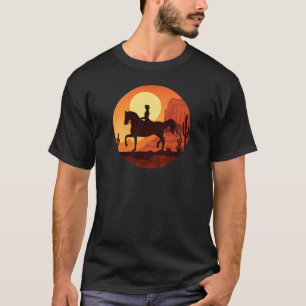 T-shirt Femme Fille Graphique Western équitation équitatio