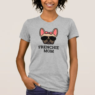 T-shirt Femme Flamme Française Chien Fréchie Maman