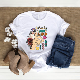T-shirt femme Fleur sauvage super et gentille