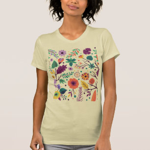 T-Shirt femme Floralis couleur crème