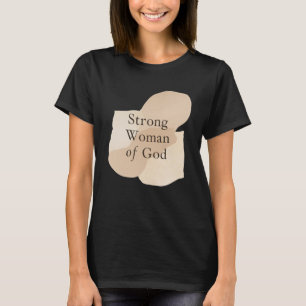 T-shirt Femme Forte de Dieu – Motivation de Fitness basée