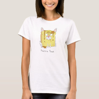 T-shirt femme française à la toast de French Bulld