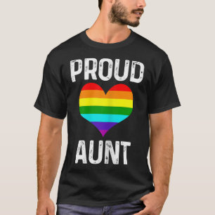 T-shirt Femme Gay pride Fière tante LGBTQ Arc-en-ciel Gay