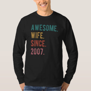 T-shirt Femme géniale depuis 2007 15ème anniversaire Maria